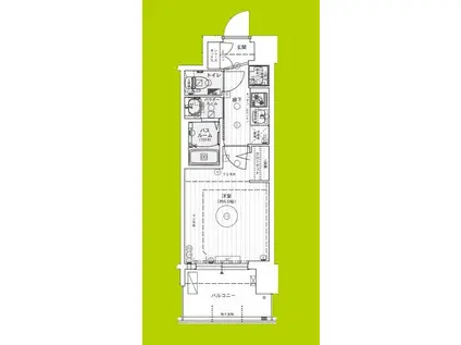 エステムコート難波ウエスト-SIDEVIIIエクシーナ(1K/9階)の間取り写真