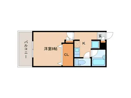 小島ビル(1K/5階)の間取り写真