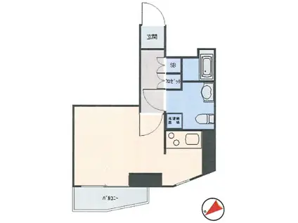 スカイコート神楽坂壱番館(ワンルーム/5階)の間取り写真