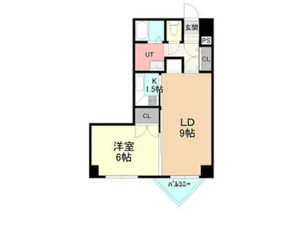 恒志堂手稲ビルI(2LDK/4階)の間取り写真