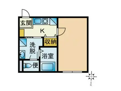 BANBOO清澄白河(1K/3階)の間取り写真