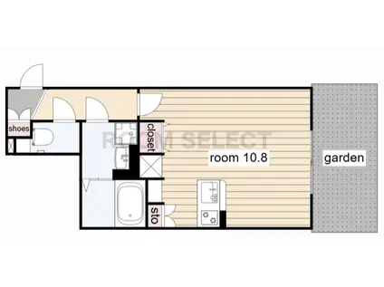 WELLCOURT NAKAMURA‐KOUEN(ワンルーム/1階)の間取り写真