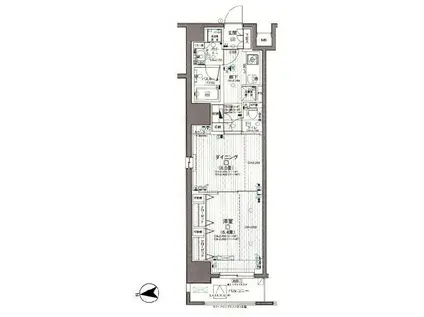 日神デュオステージ浅草三筋(1DK/6階)の間取り写真