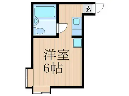 カーサ沼袋(ワンルーム/1階)の間取り写真