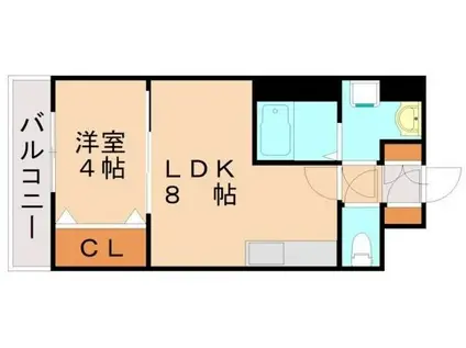 AMONT光成(1LDK/3階)の間取り写真