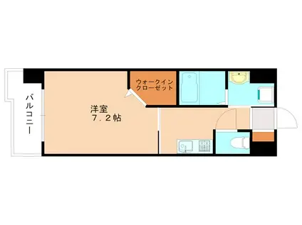 アルゴヴィラージュ工大前(1K/7階)の間取り写真