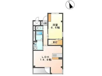 グランド シリウス (1LDK/5階)の間取り写真