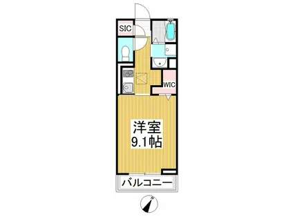 GRAND・FELICIA(1K/1階)の間取り写真