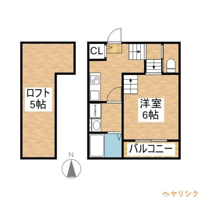 RESIDENCER名古屋(1K/2階)の間取り写真
