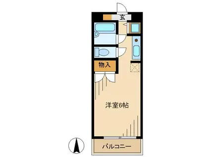 ピロ・ルシュリカ(1K/3階)の間取り写真