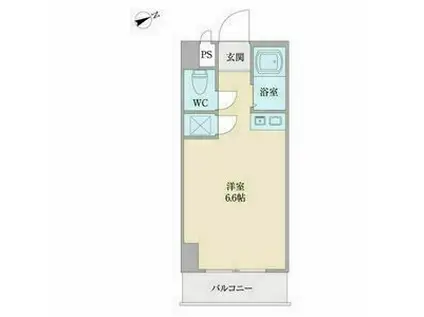 VITA六番町(ワンルーム/7階)の間取り写真