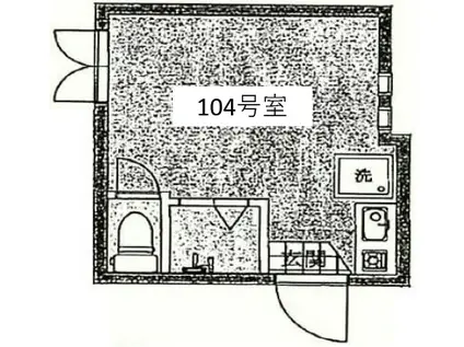 グレース ラテール(ワンルーム/1階)の間取り写真