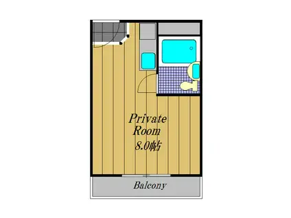 サンシャイン狭山(ワンルーム/3階)の間取り写真