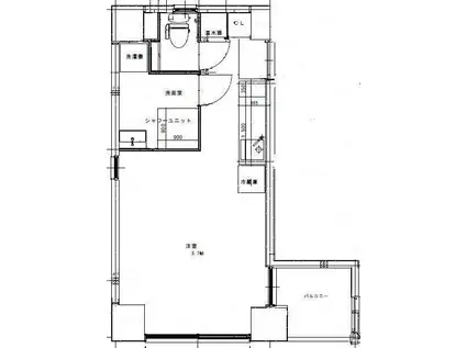 DTERRACE TOKYO(ワンルーム/9階)の間取り写真