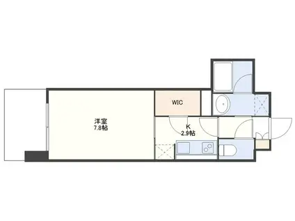 RJRプレシア浦上駅南(1K/9階)の間取り写真