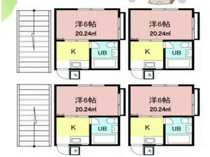 フォレストコート聖蹟桜ヶ丘I(ワンルーム/2階)の間取り写真