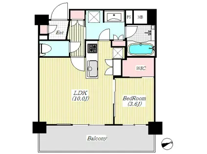 グランノエル宮前平(1LDK/5階)の間取り写真