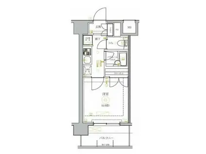 マキシヴ関内(1K/1階)の間取り写真