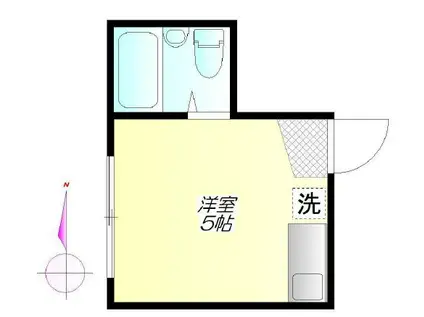 ライフピアプランタン(ワンルーム/1階)の間取り写真