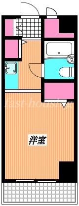 ウィンベルソロ国分寺(ワンルーム/6階)の間取り写真