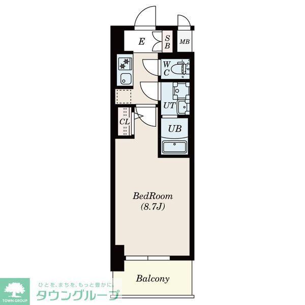 S-RESIDENCE名駅ウエスト(1K/2階)の間取り写真