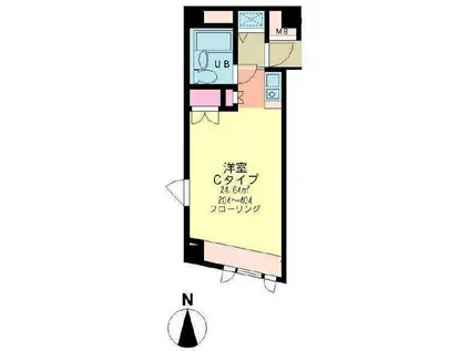 メゾンノア(ワンルーム/3階)の間取り写真