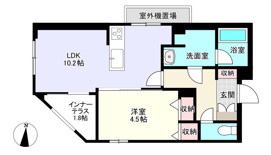 ベルフォーレII(1LDK/3階)の間取り写真