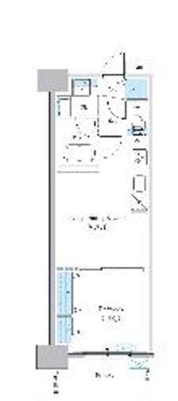 グランセジュール大国町(1LDK/10階)の間取り写真