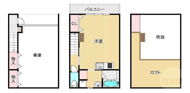 RIHITO一津屋GH(ワンルーム/1階)の間取り写真