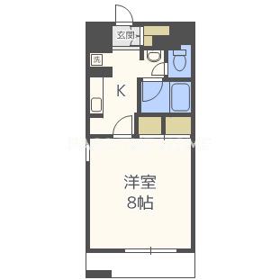 グランシャルマン新大阪(1K/5階)の間取り写真