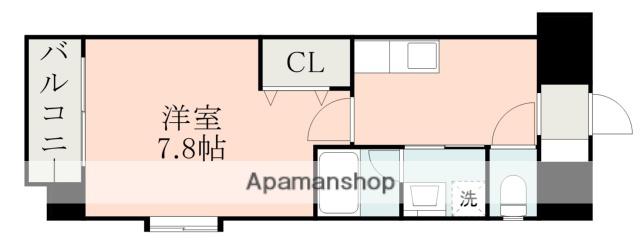 サムティ東谷山(1K/2階)の間取り写真