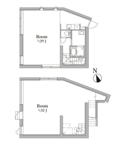 THE ROOM 井の頭公園(1LDK/1階)の間取り写真