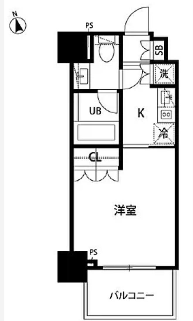 セントラル銀座(1K/9階)の間取り写真