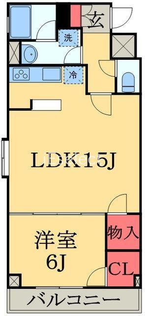 グラッツィア新千葉(1LDK/3階)の間取り写真