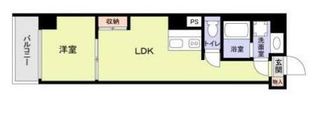 GRACIA OGU(1LDK/4階)の間取り写真
