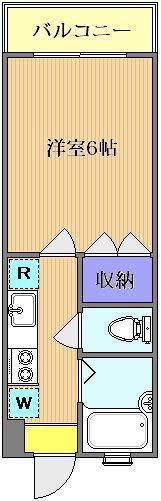 エントピア鴨池第8(1K/5階)の間取り写真