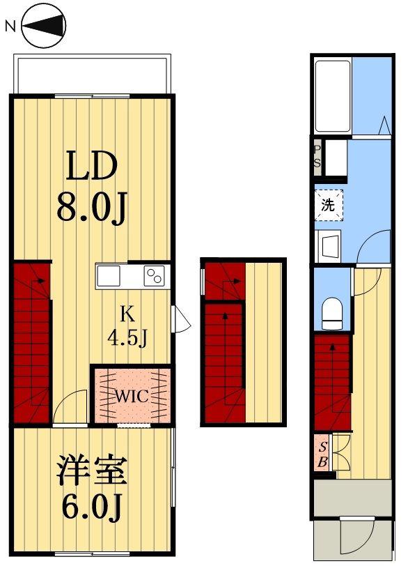 ブランカ尾久(1LDK/1階)の間取り写真