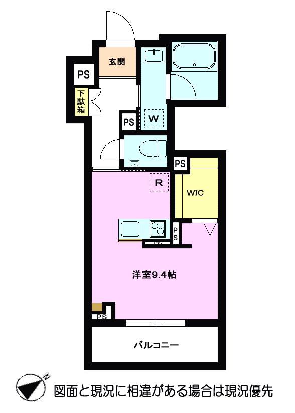 ベレオ ツキ(ワンルーム/2階)の間取り写真