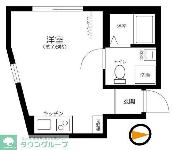 フォレスト西新井(ワンルーム/1階)の間取り写真