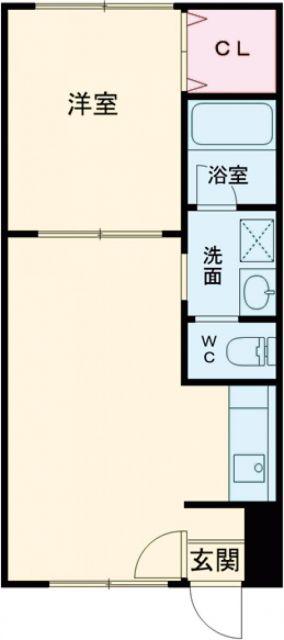 ピュアパレス富岡(1LDK/3階)の間取り写真