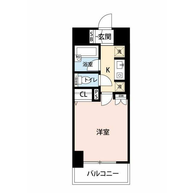 日神パレステージ三軒茶屋II(1K/3階)の間取り写真