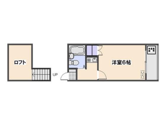 五日市中央レジデンス(1K/1階)の間取り写真