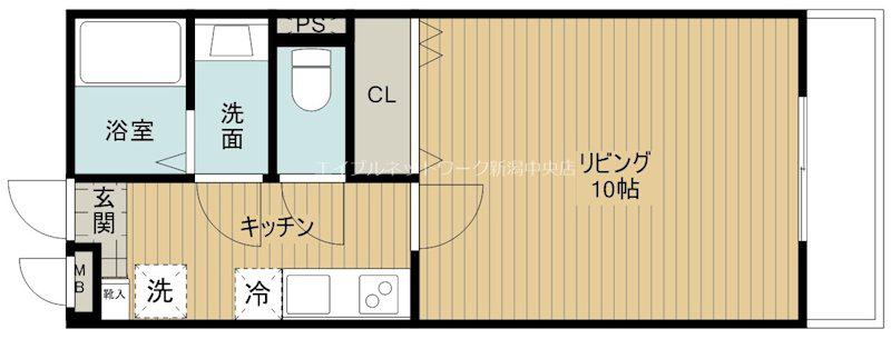アーベイン(1K/3階)の間取り写真