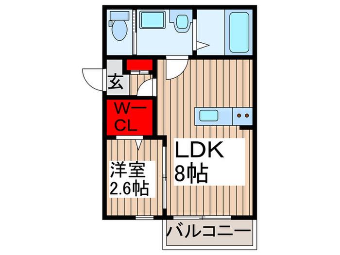KEIAI RESIDENCE 日進(1LDK/3階)の間取り写真
