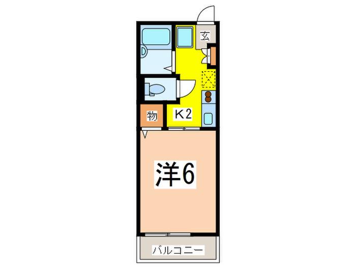 セルテア徳丸(1K/1階)の間取り写真