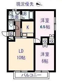 グランフォレスタ(2LDK/2階)の間取り写真