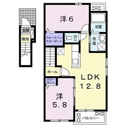 サンフェリーチェ(2LDK/2階)の間取り写真