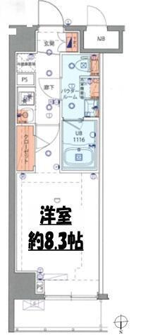 SHOKEN RESIDENCE高島平I ショーケンレジデンス高島平I(1K/4階)の間取り写真