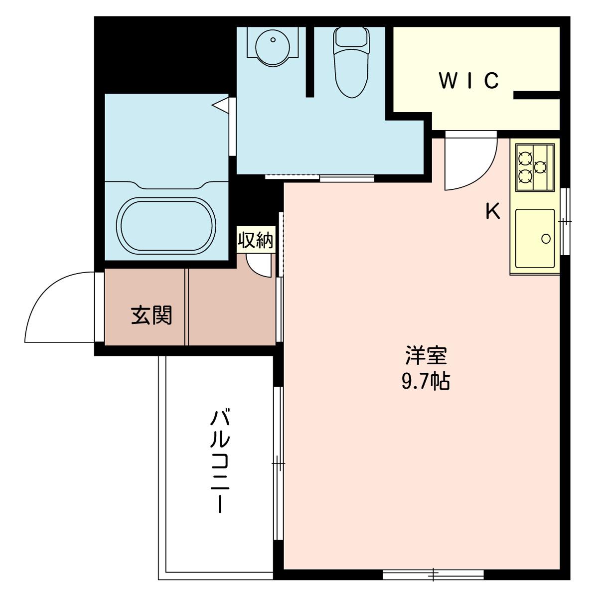GRAND SAWA(ワンルーム/3階)の間取り写真