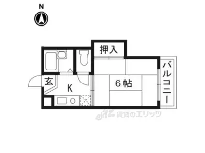 シティハイツ(1K/1階)の間取り写真